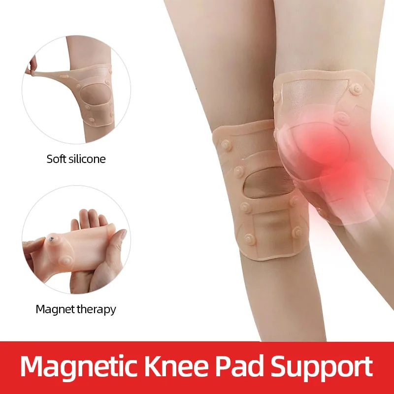 

Silicone Magnetic Kneepad Running Basketball Fitness Knee Support Ankle Calf Support Sports Protector