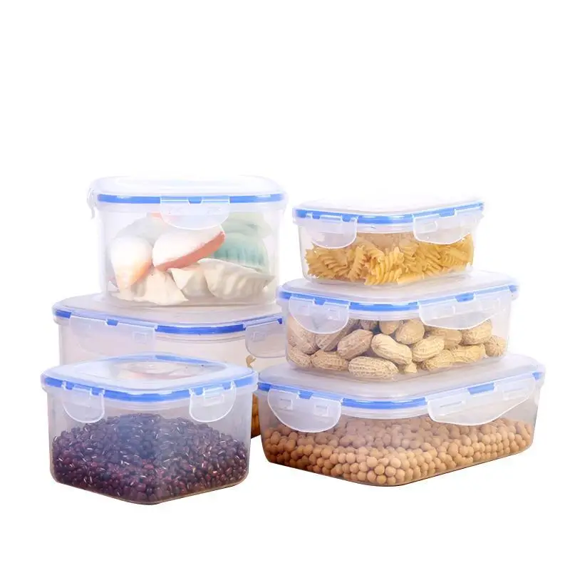 

1pcs Reusable Plastic Lunch Box Rrefrigerator Eco-Friendly Bento Boxes Kitchen Food Storage Bowl Kids School Dinnerware