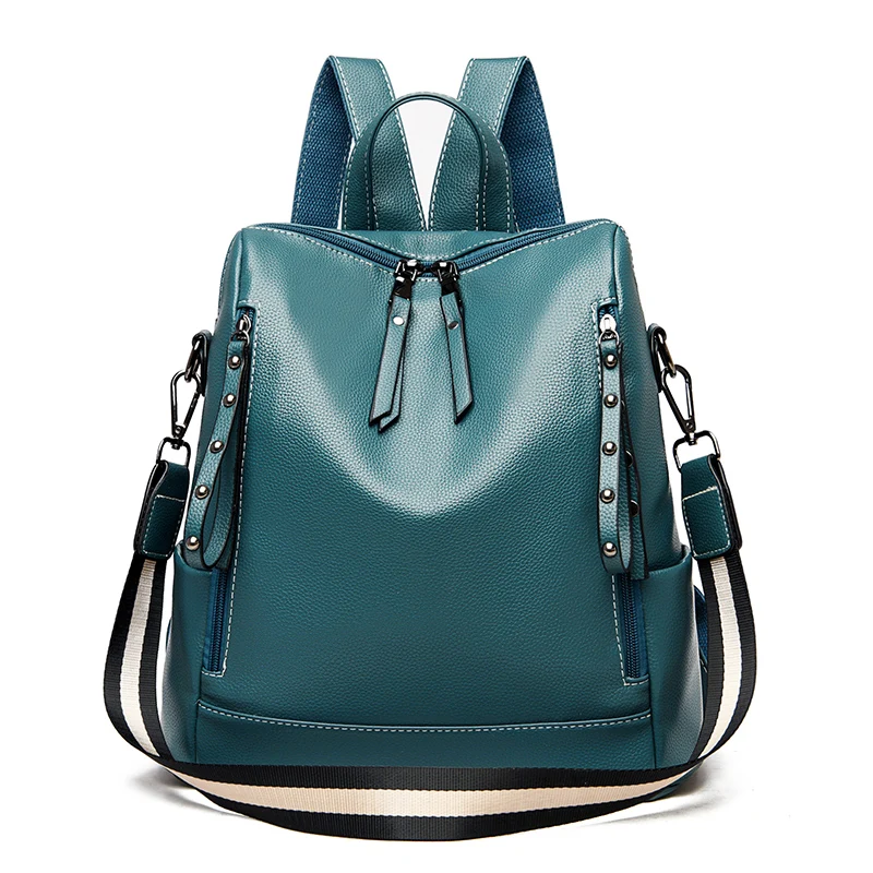 

New Women Backpack Designer High Quality Leather Women Bag Fashion School Bags Large Capacity Travel Backpacks Mochila Sac A Dos