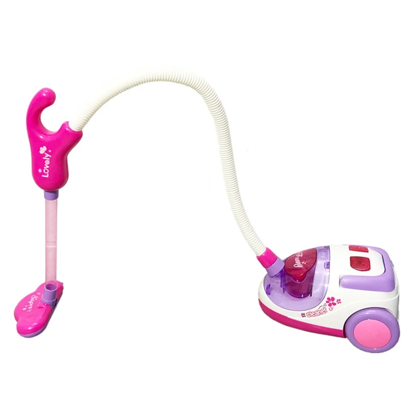 

Mini Vacuum Cleaner Play House Music Light Clean Up Simulation Dust Collector Pretend Play Toy