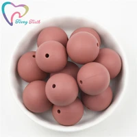 10 pcs maroon silicone 9 19 mm loose beadshot sell maroon silicone teething chewable baby beads for making diy pendant toys