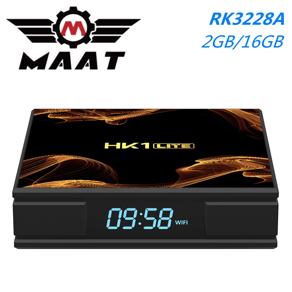 ТВ-приставка MAAT HK1 Lite Android 9 0 Rockchip RK3228A четырехъядерный приставка 2G DDR3 16G 2 4G Wifi HK1LITE