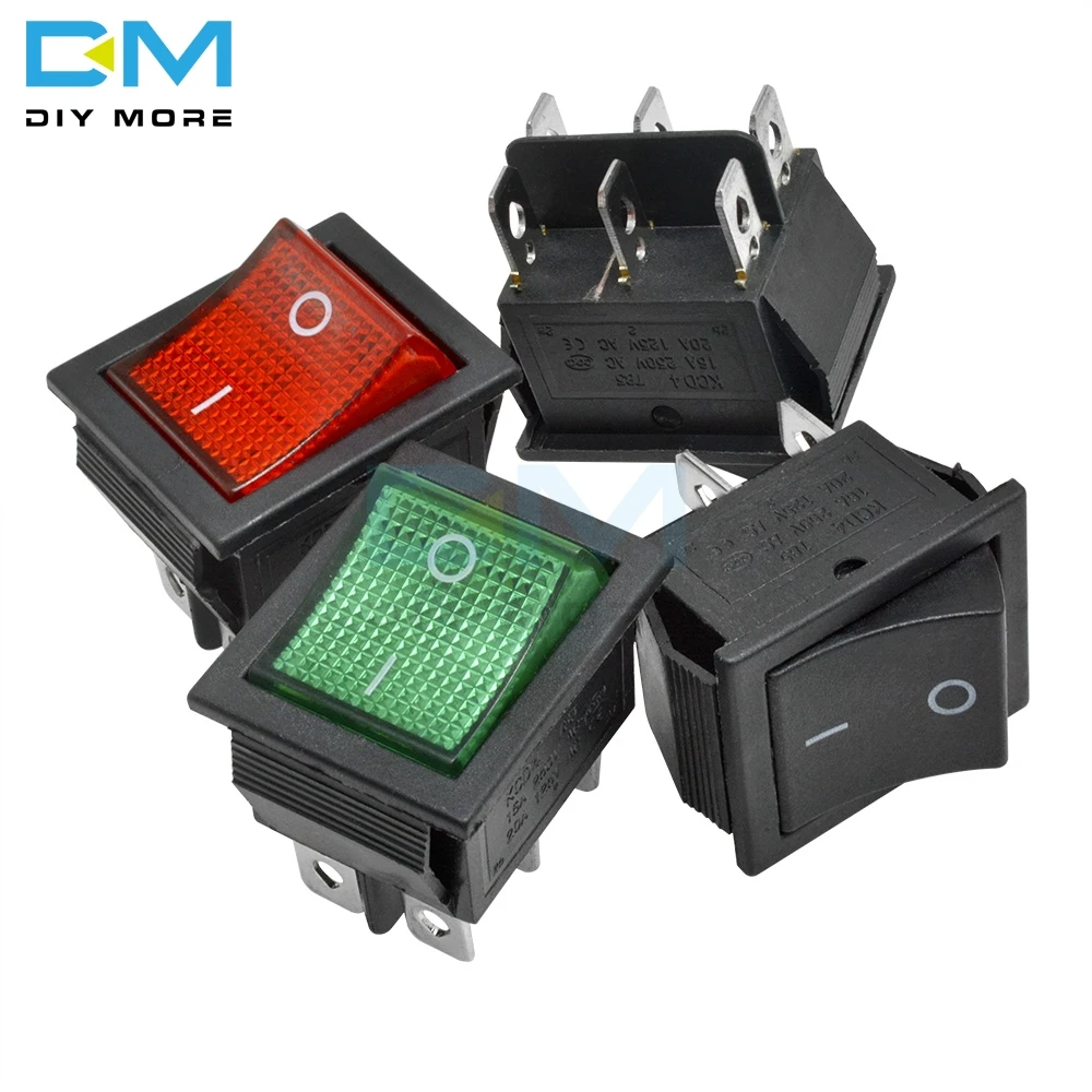5 шт. KCD4 клавишный переключатель питания сенсорный Переключатель ВКЛ/ВЫКЛ 2
