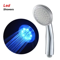 led negative ion spa shower head temperature control bathroom high pressure water saving hand shower