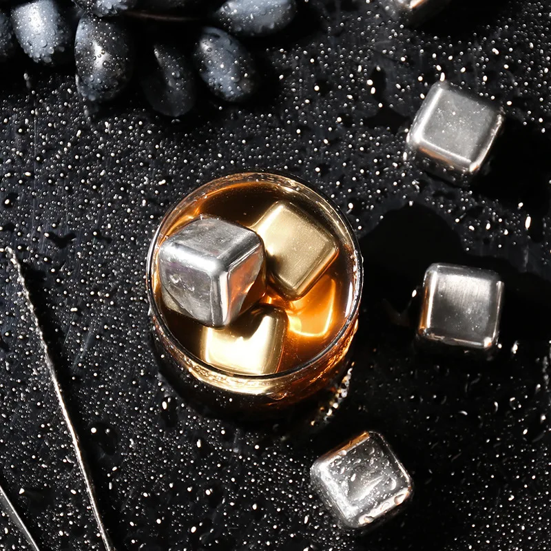 Нержавеющая сталь льда металлические ледяной бар питья виски из мультфильма