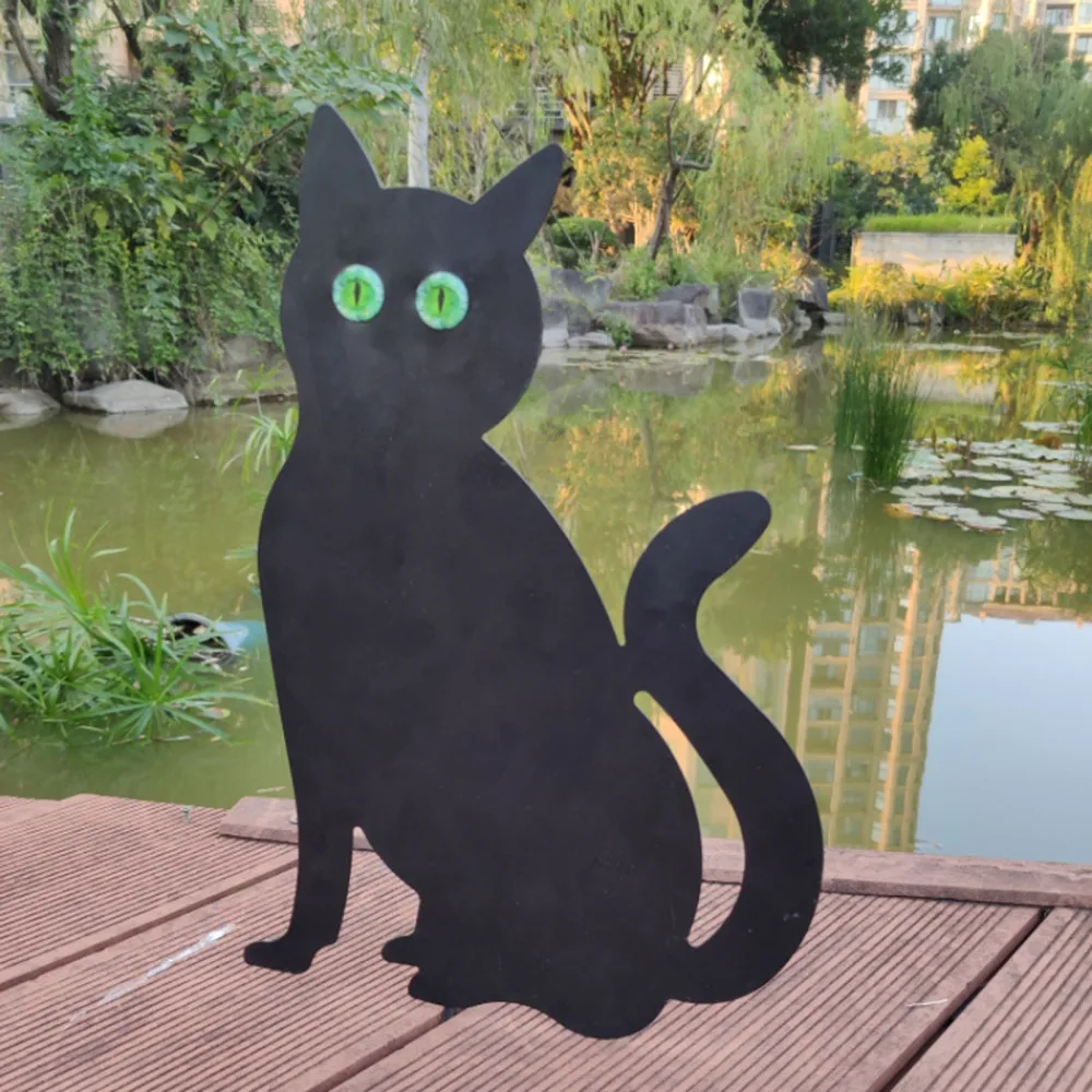 

Pest Control Black Cats Rat-proof Garden Deterrent Bird Deterrent Garden Different Shapes Metal Mental Outdoor Animal Repellent