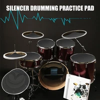 10 pcs rubber foam bass snare drum sound off quiet mute silencer practice pad sm