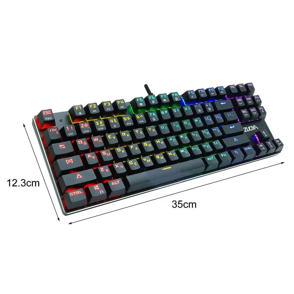 Механическая клавиатура ZUOYA X51 проводная игровая с русской раскладкой 87 клавиш