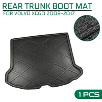 for volvo xc60 2009 2017 car rear trunk boot mat waterproof floor mats carpet anti mud tray cargo liner