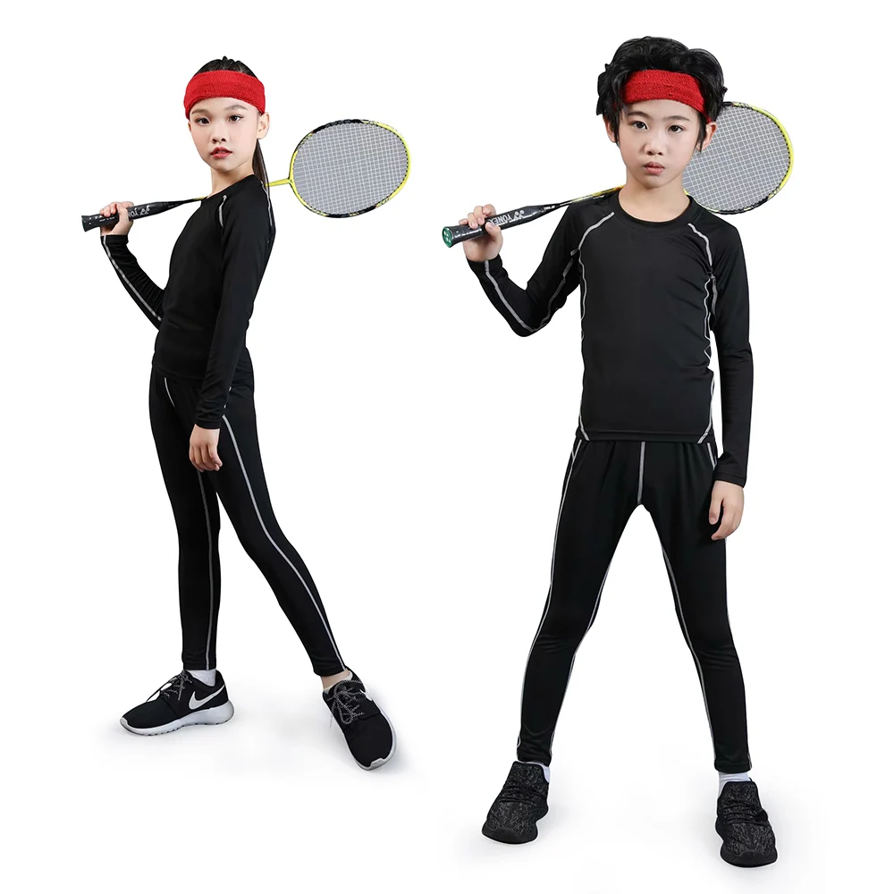 Детская спортивная одежда компрессионная рубашка + штаны детские боксерские