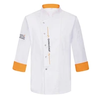 2021 chefs long sleeve restaurant hotel kitchen workwear men and women youth breathable jacket