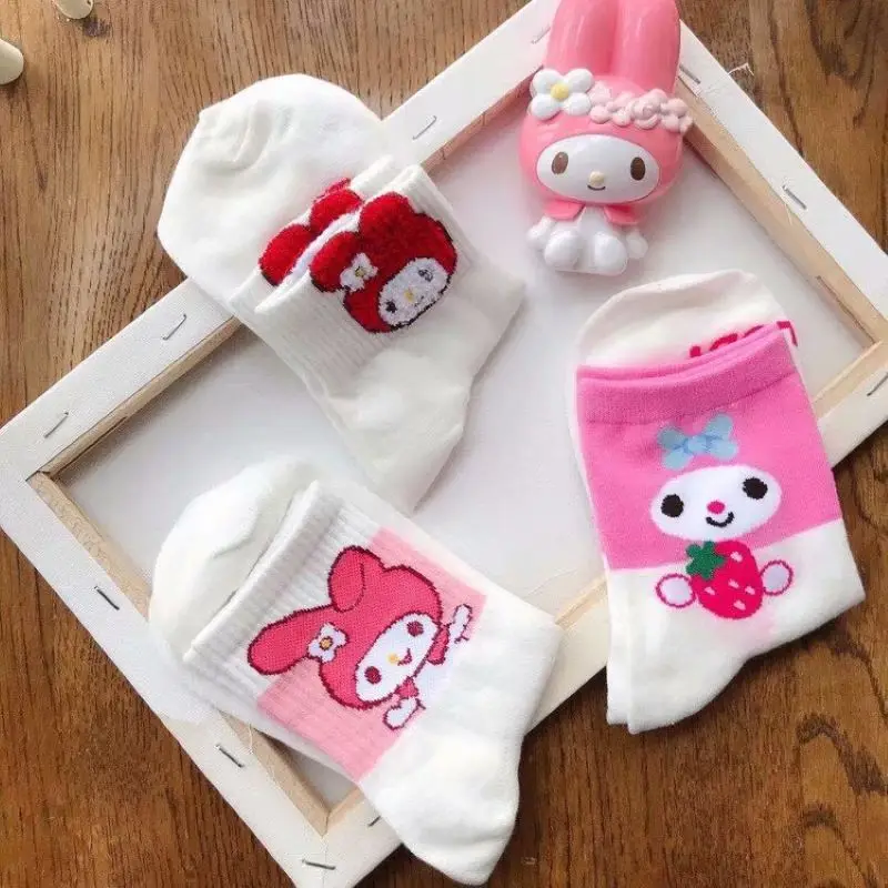 

Япония и Южная Корея футболка с изображением персонажей видеоигр Мелодия Носки женские хлопчатобумажные носки Носки Короткие полусапожки ...