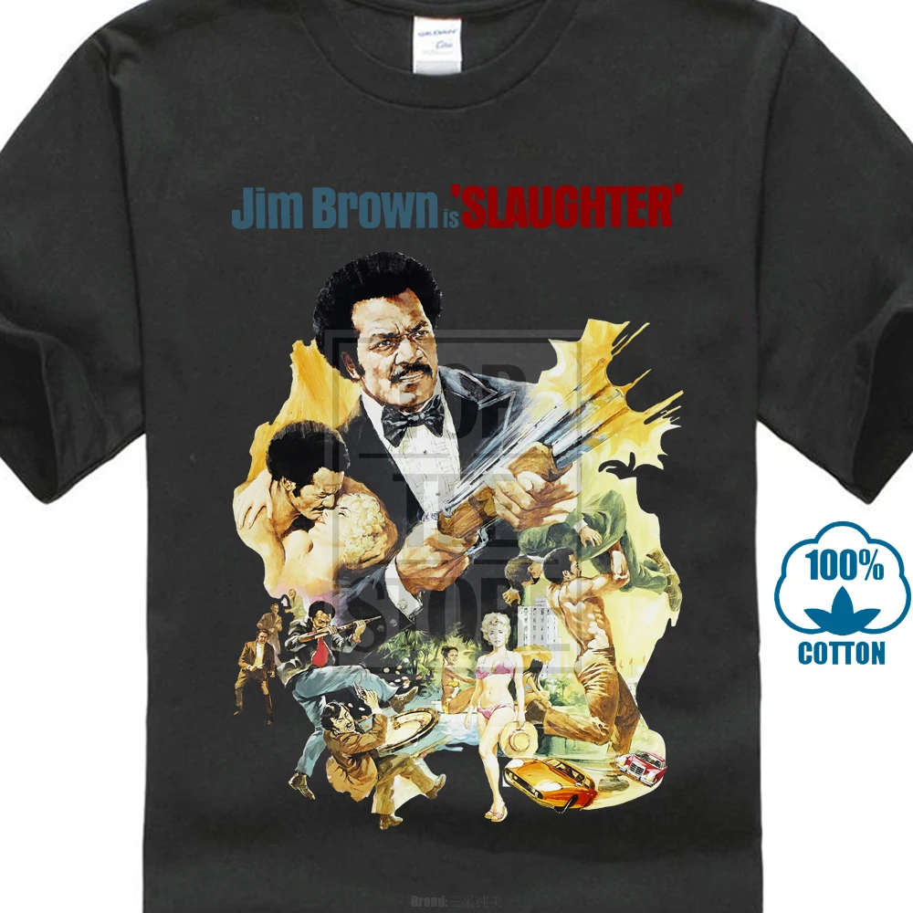 Убойная футболка с изображением Джима коричневого фильма все размеры от S до 4Xl