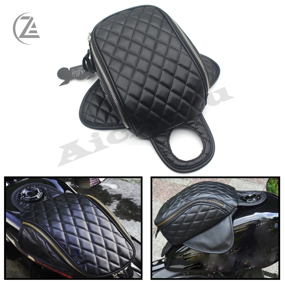 Водонепроницаемый магнитный Алмазный бак для топлива из ПУ кожи мотоцикла Harley 883