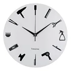 Акриловые часы для парикмахерской, настенные часы для парикмахерской