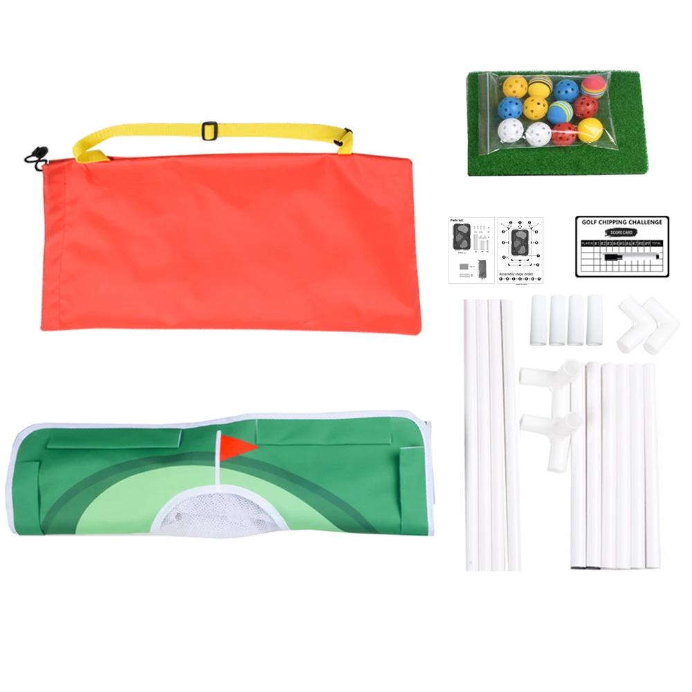 Satin Al Golf Pratik Net Golf Isabet Kafes Bahçe Otlak Uygulama Golf Eğitim Ekipmanları örgü Kapalı Açık Golf Eğitim Yardımları + Net