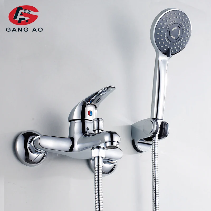 Кран для ванной кран комнаты душа настенный водопада смеситель набор