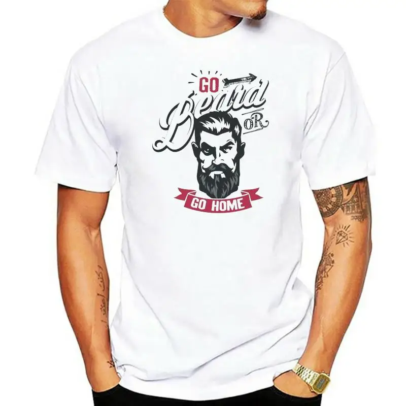 

Herren T-Shirt - Go Beard or Go Home Bart Barber Shop Barbier Hipster