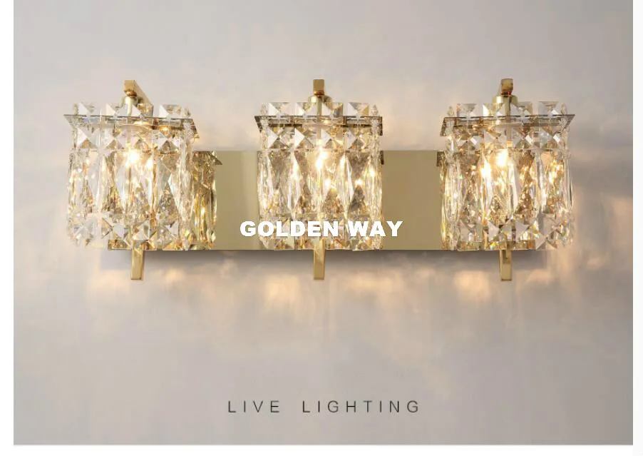Бесплатная доставка Современный хрустальный настенный светильник прикроватный