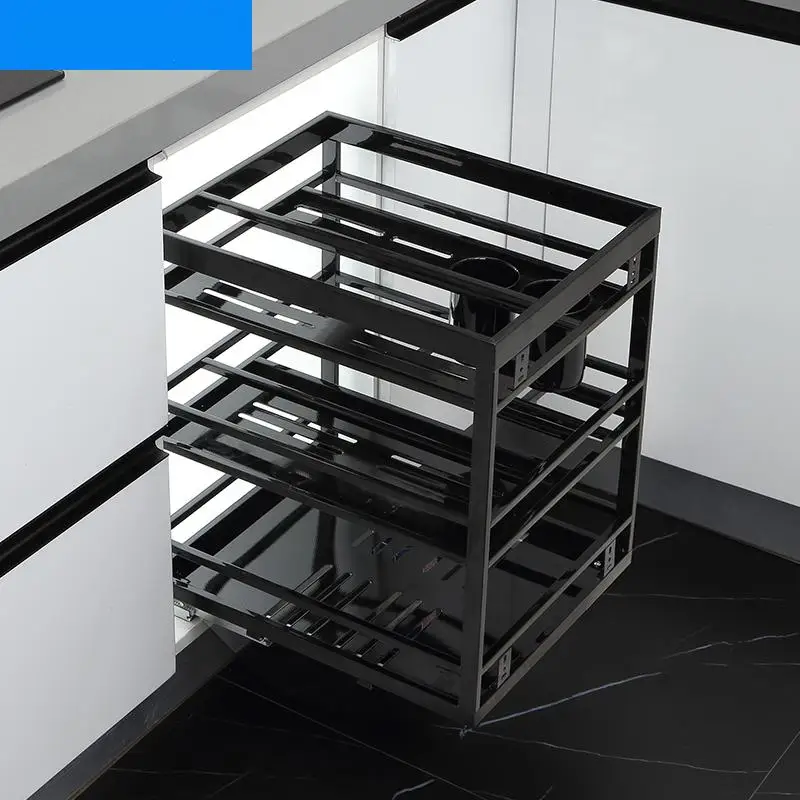 

Dish Accessories Colgar En La Ducha Stainless Steel Cozinha Organizer Rack Kitchen Cabinet Cestas Para Organizar Basket
