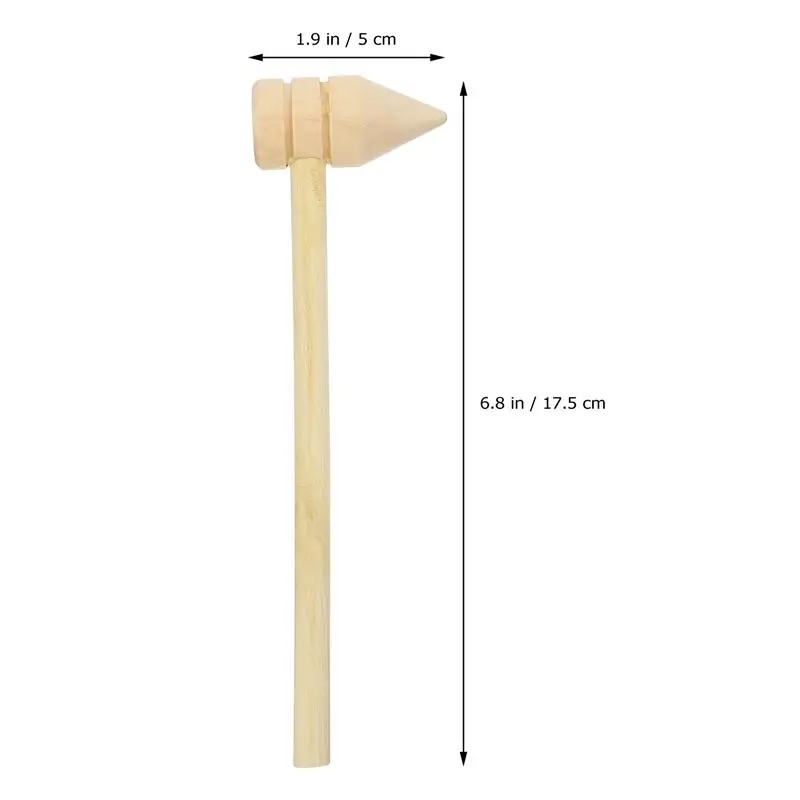 

10Pcs Crab Mallets Mini Hammers Wooden Cake Hammer Multi Purpose Seafood Hammer Crackers Hand Tool