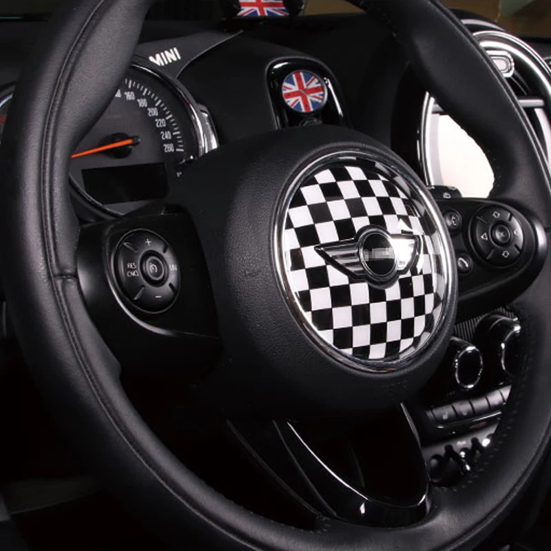 Для BMW MINI COOPER ONE JCW F54 F55 F56 F57 F60 Clubman декоративная 3D наклейка на руль автомобильный