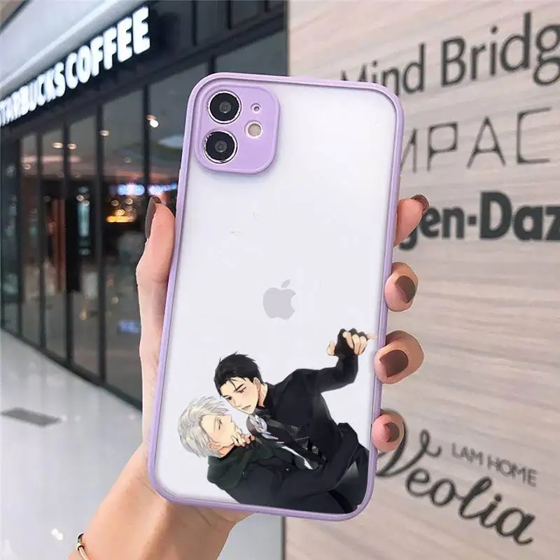 

Japan anime yuri on ice Phone Cases matte transparent For iphone 7 8 11 12 plus mini x xs xr pro max cover