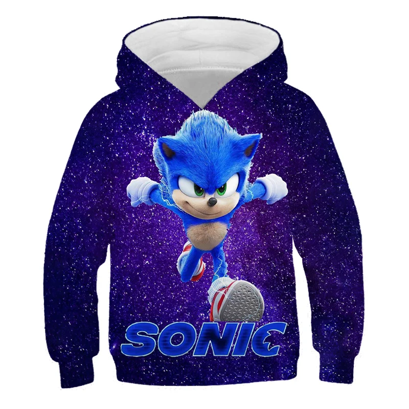 

Girls Cute Hedgehog cartoon print Hoodies Tails Pullovers Hoodies Fashion Boys Sweatshirts Unisex Anime Hoody Streetwear Tops