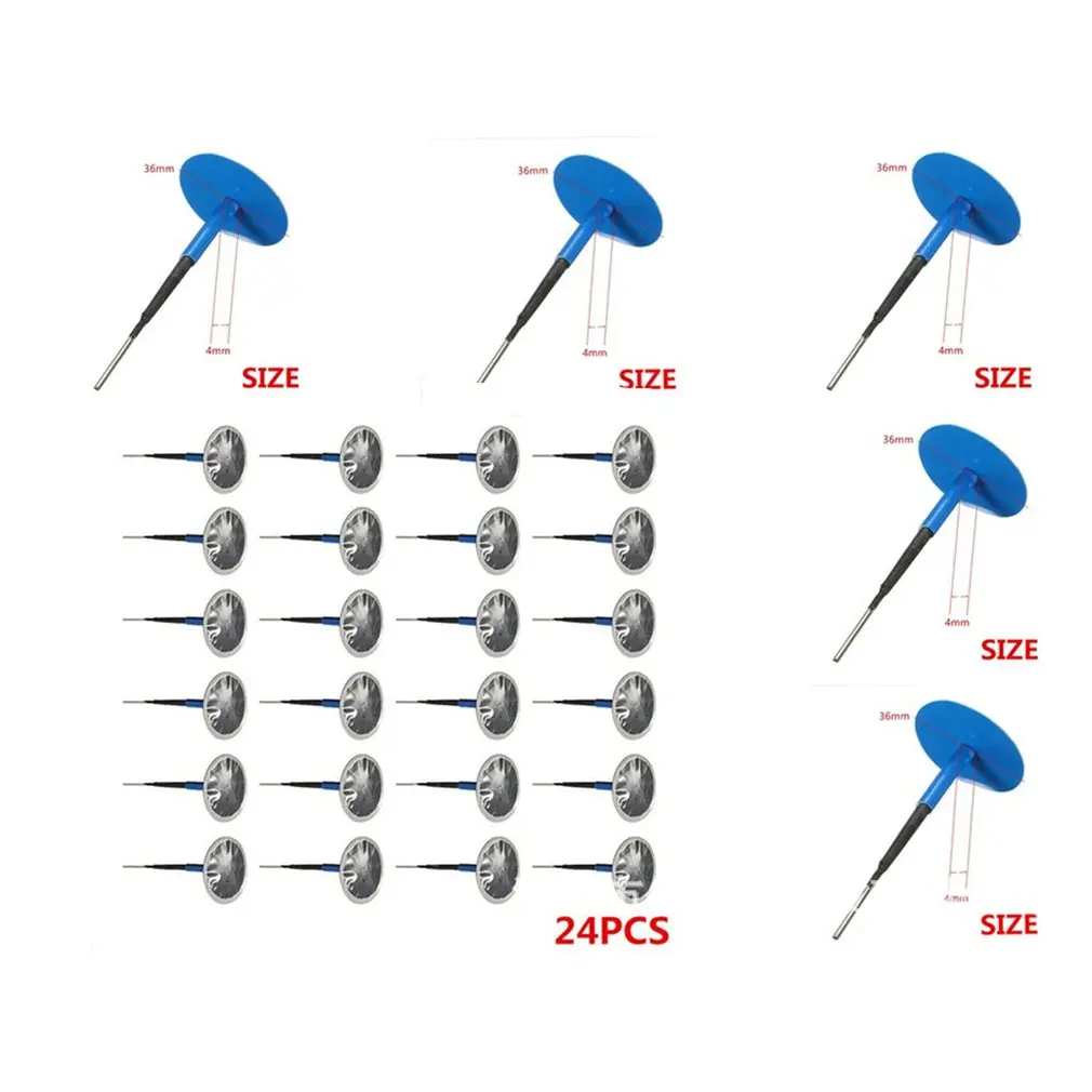 24 шт./кор. шины ремонт проколов 4 мм гриб вставка для вилки десен ноготь пленка