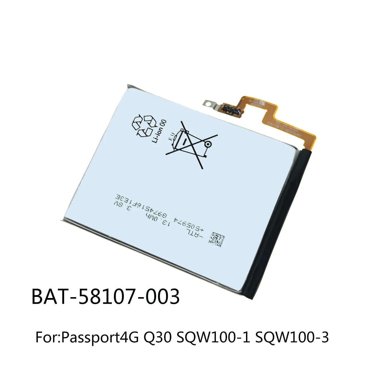 С рукавом &quotлетучая мышь&quot 58107 003 BPCLS00001B Замена Батарея для BlackBerry паспорт 4G Q30 SQW100