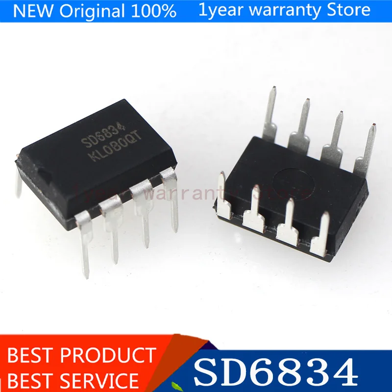 

{ New original } 10pcs SD6834 DIP-8 SD6834 DIP