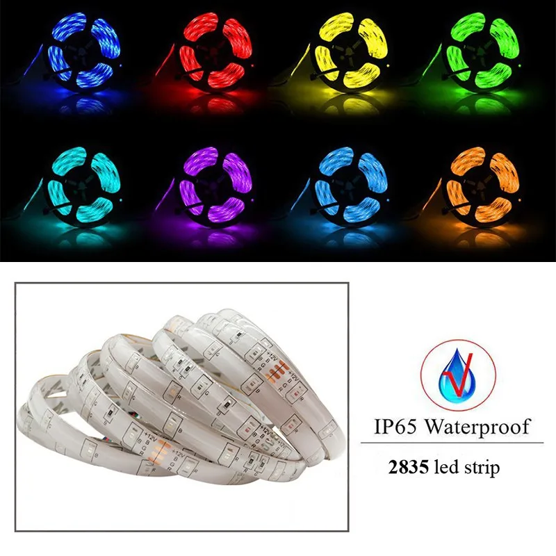 

DC 12V LED Strip Light 28350 SMD 5050 Neon Light 1M Waterproof RGB LED Lamp For Room Decorate Festival Flexible Strip RGB White