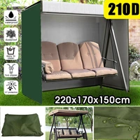 blackgreen 3 seater hanging swing cover seat chair hammock cover garden patio 210d waterproof dustproof furniture protector