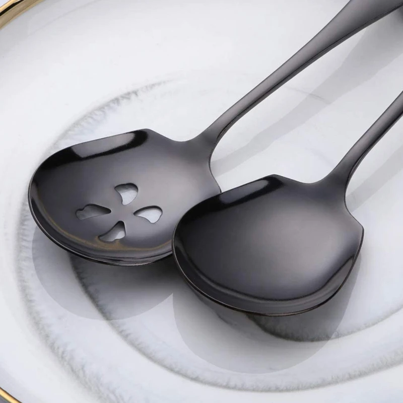 Сервировочная Ложка сервировочная ложка с прорезями бытовая Банкетная посуда 2