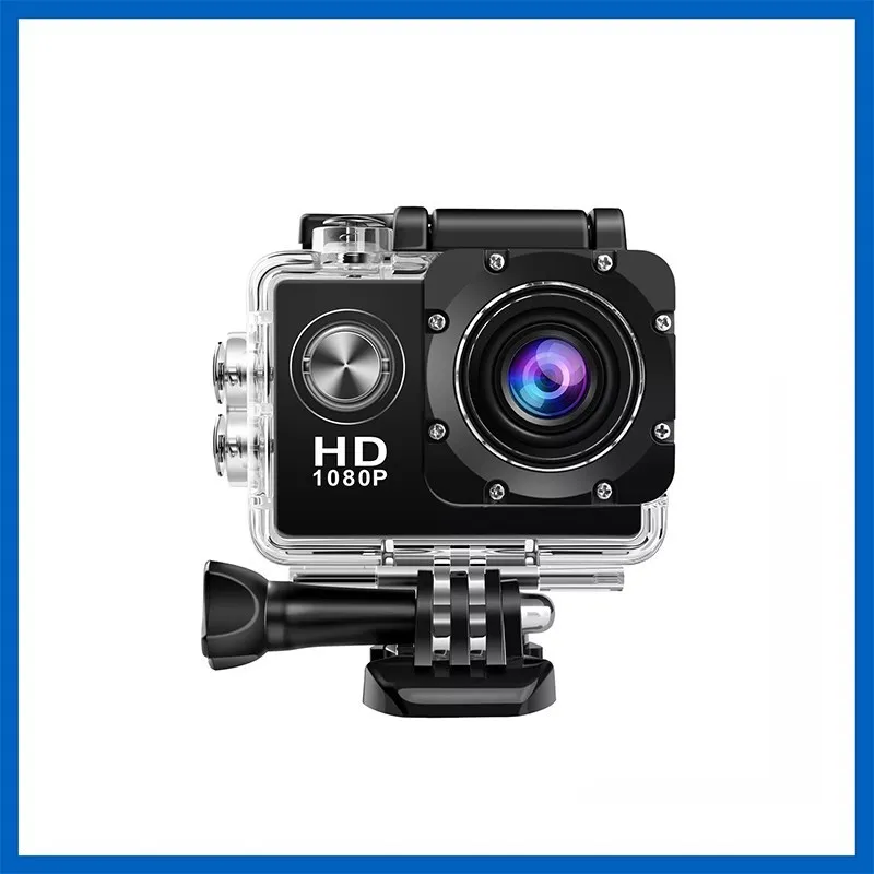 Mini Sports Camera 1080p 12mp Black Full Hd 30m/98ft Underwater Waterproof Action Portable Live Streaming | Электроника