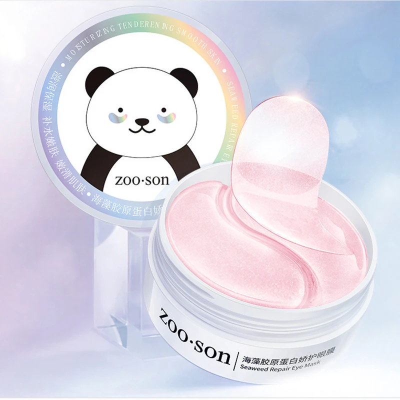 Гидрогелевые патчи для глаз с розовым коллагеном увлажняющее против морщин