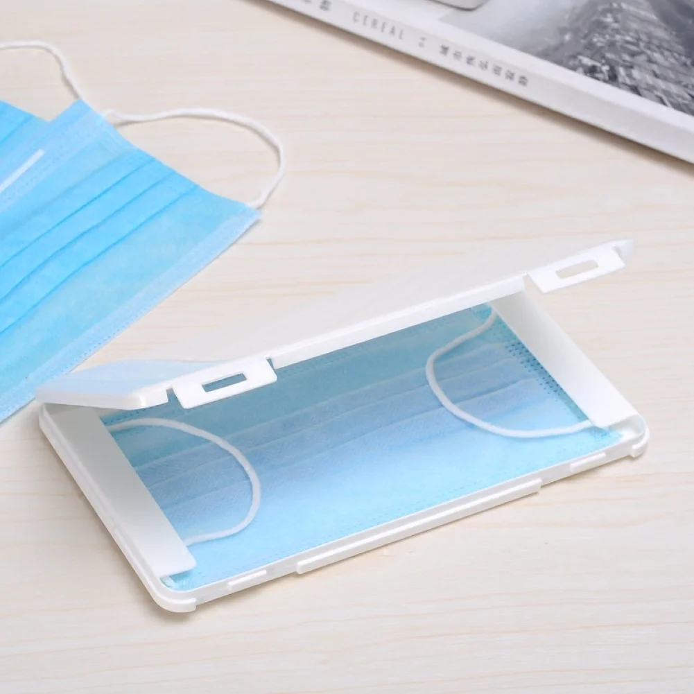 Портативный Прямоугольный пыленепроницаемый контейнер для хранения маски на