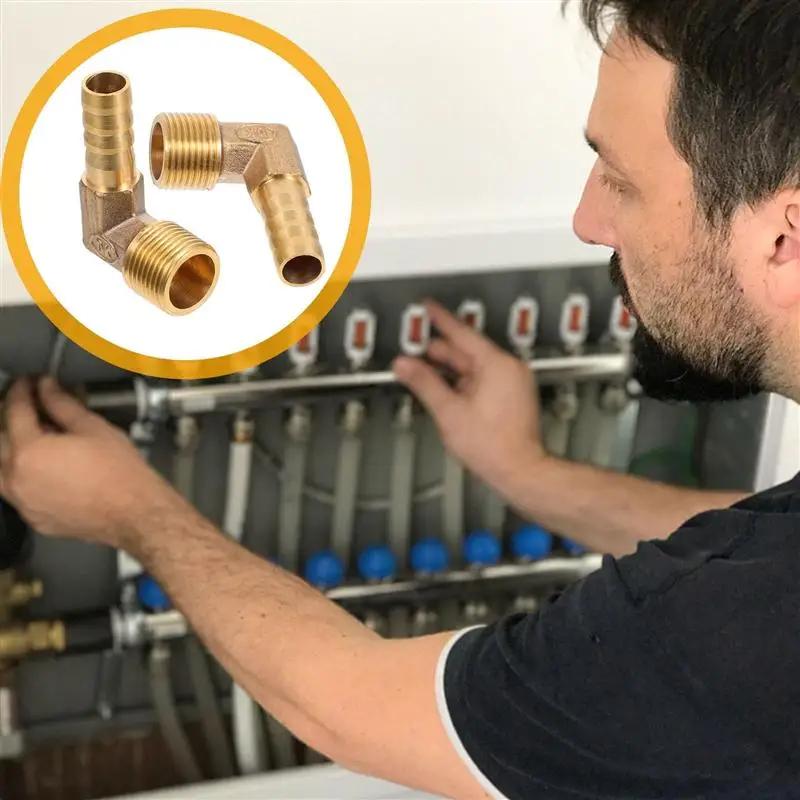 

2Pcs Delicate Multifunctional Durable Pipe Connectors Water Pipe Fittings for Home