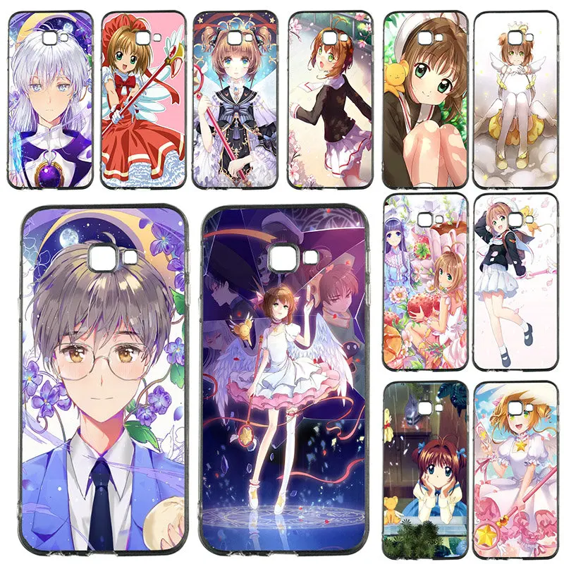 Мягкие чехлы для мобильных телефонов из TPU силикона для Samsung Galaxy A3 A5 A7 J1 J2 J3 J4 J5 J6 J7 J8 2018 2016 2017 Card Captor Sakura.