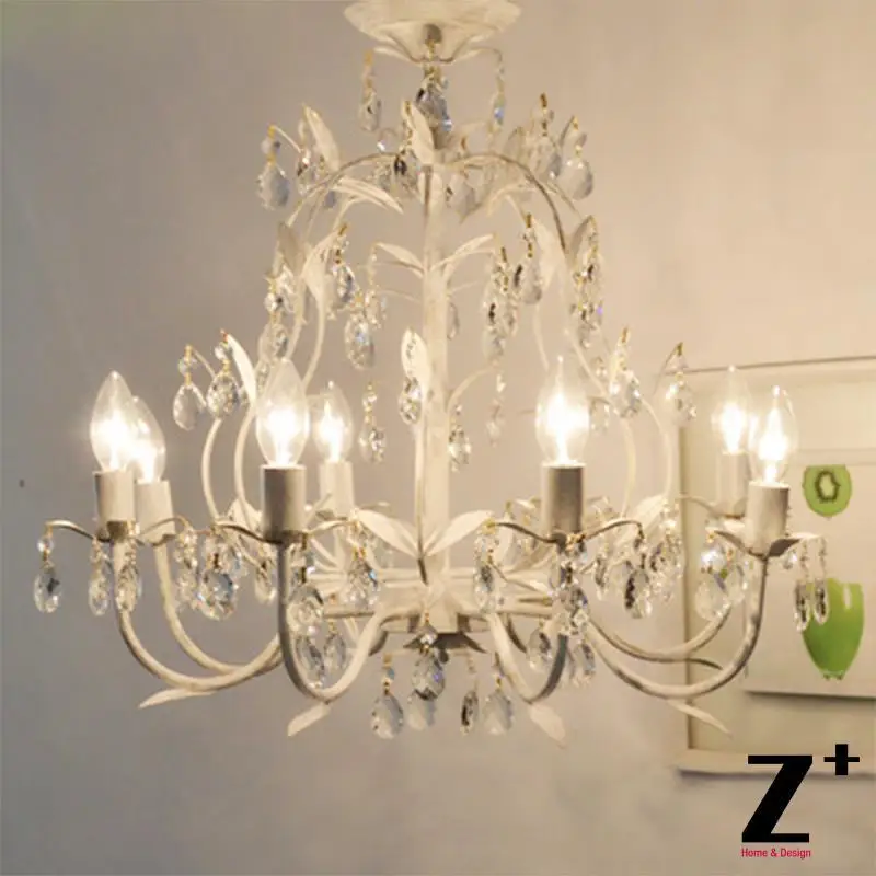 

2020 Designer French Country Style Vintage K9 Crystal Rococo Palais Chandelier Tree branch lights wrought rion
