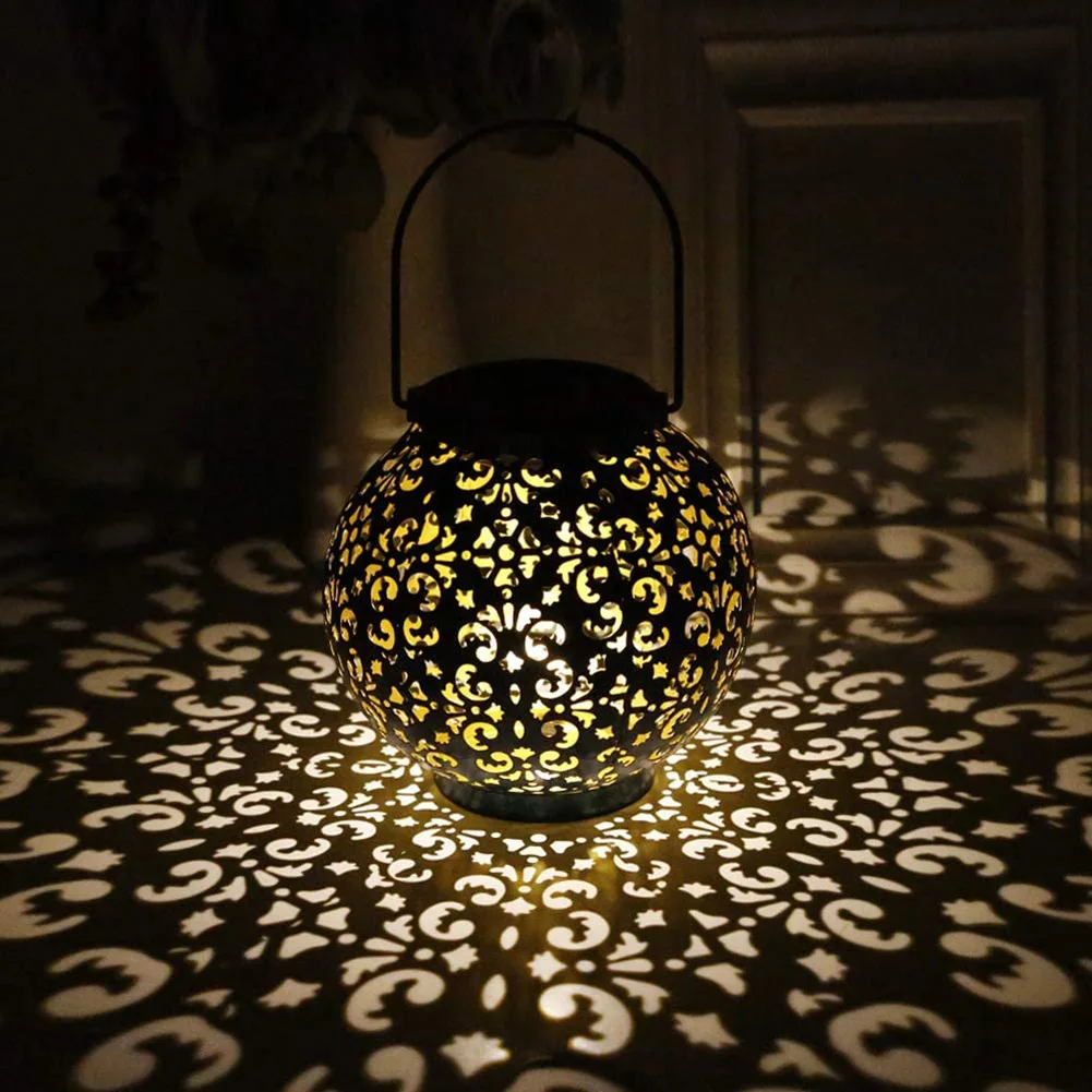 Солнечный светильник s уличный подвесной садовый фонарь металлический