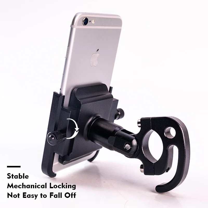 Держатель для телефона мотоцикла велосипеда с ЧПУ алюминиевый сплав Поворот 360