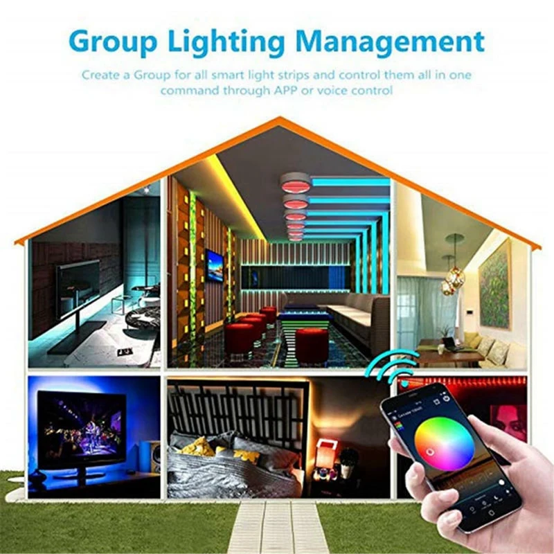

Wireless Bluetooth LED Dimmer Remote Controller DC5-24V with LED 5050 Connector Kit 10 mm 4-Pin, LED Strip Connectors