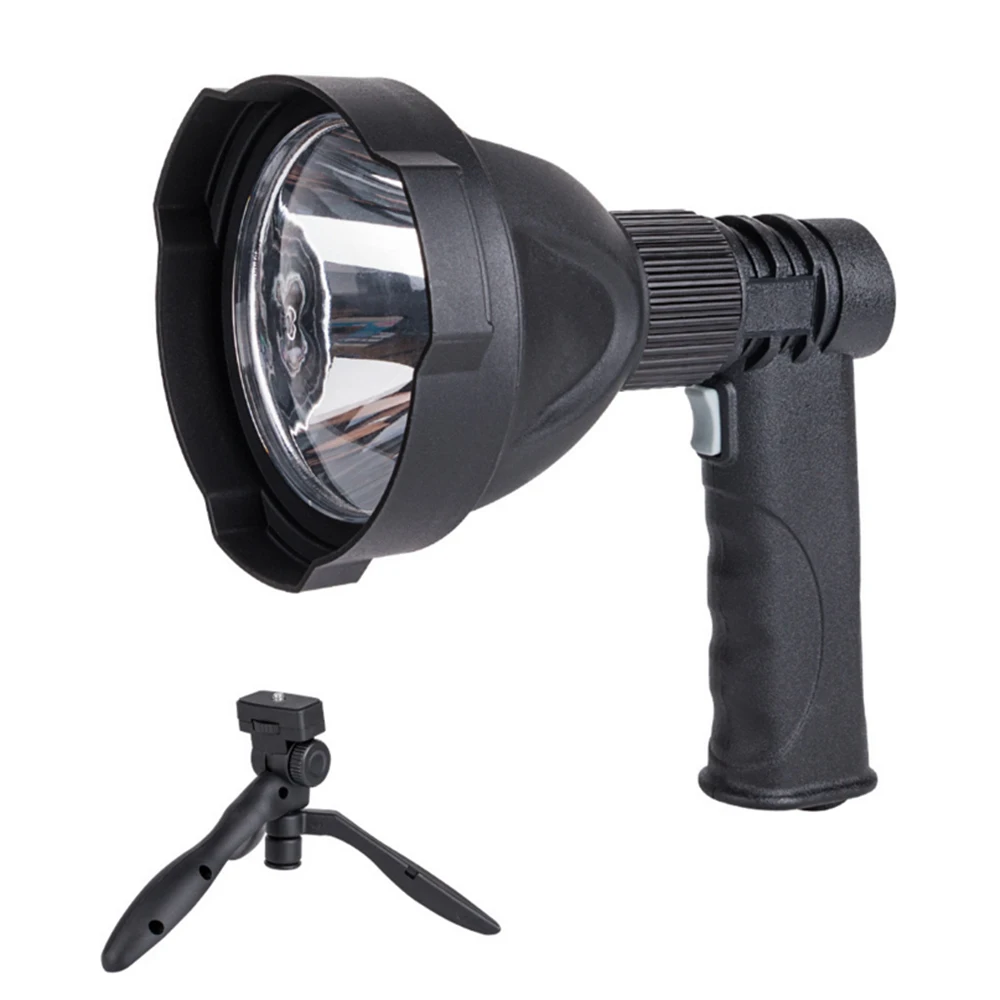 

10W XML-L2 High Power Handheld Searchlight Outdoor Glare Spotlight Work Light USB Rechargeable Flashlight Camping Hunt Lamp
