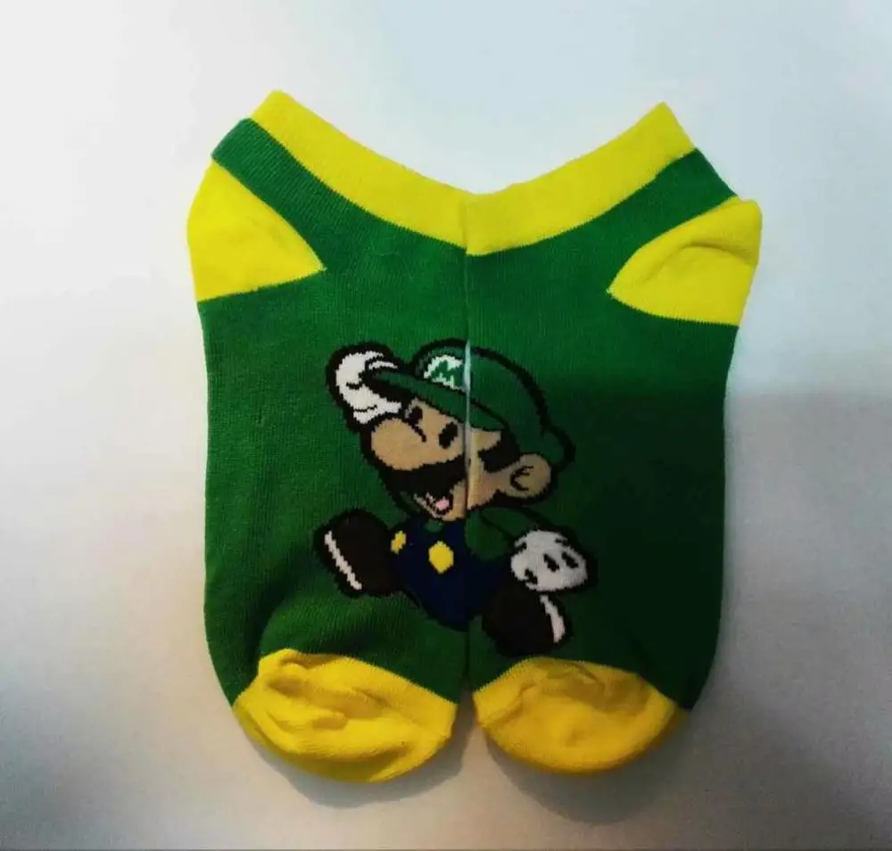 Аниме Мультяшные короткие носки супер Мэри Марио Братья косплей подарок цветные