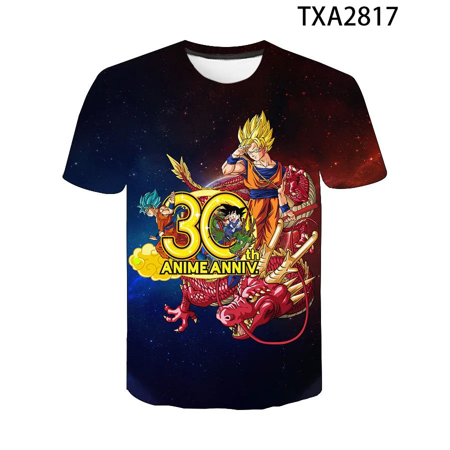 

Summer Cartoon Anime Dragon 3D T Shirts Casual Streetwear Boy Girl Kids Fashion Men Women Children DBZ Print T-shirt Tops Tee