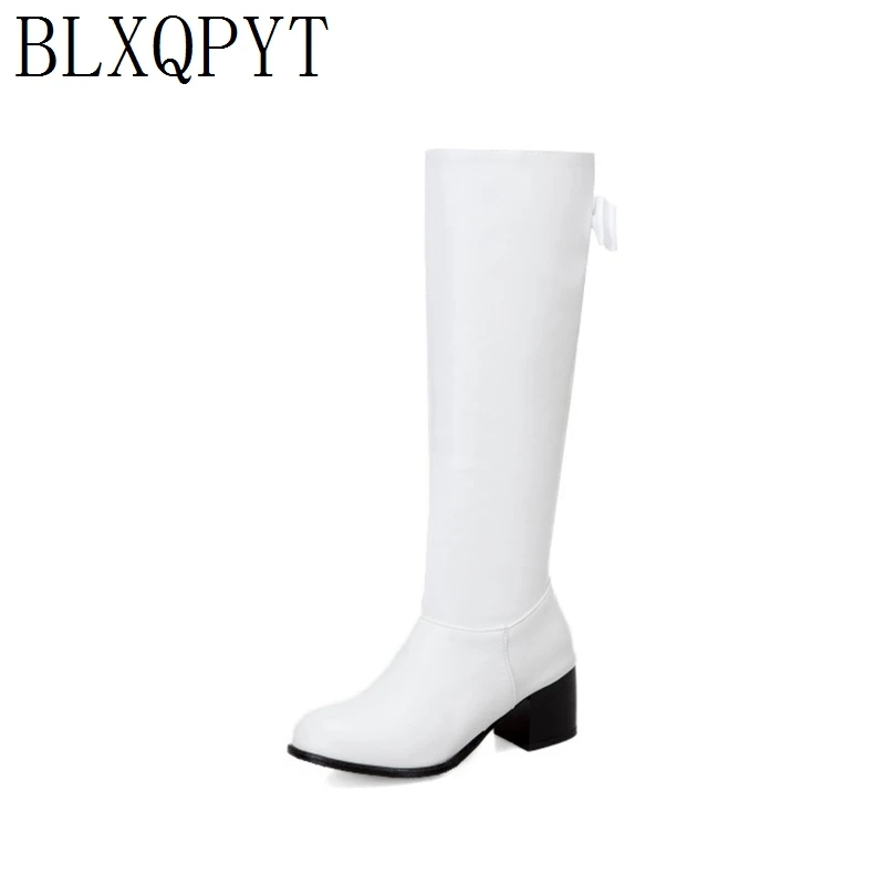 

BLXQPYT 2019 New Winter Boots women Big Size 33-50 Knee high Boots zipper High Heels Long Platform Knight shoes woman T1-2