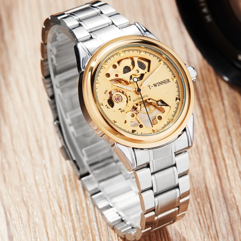 

Автоматические часы Для мужчин Нержавеющая сталь ремешок Механические Мужские часы от топ бренда, Роскошные мужские часы; Прямая поставка;...