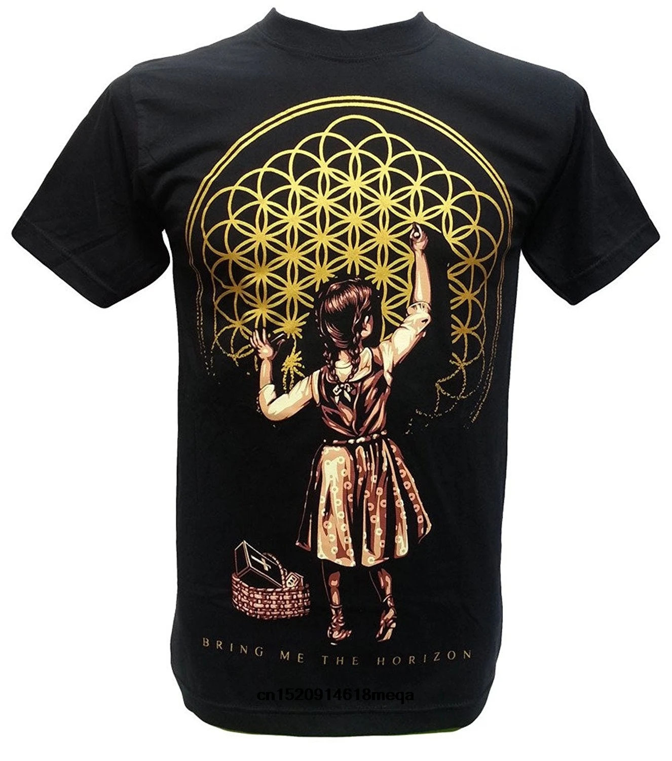 Забавные футболки Killer Baby Bring Me the Horizon Sempiternal Girl Мел британский рок футболка Черная