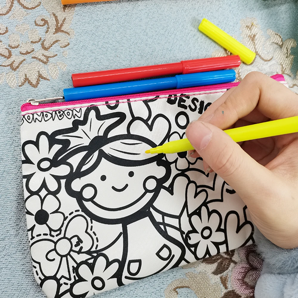 Бесплатная доставка сделай сам чехол карандаш для рисования цветные граффити с 5